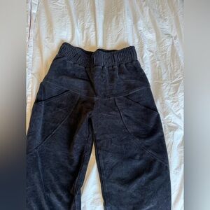 Black Corduroy Pull-On Pants